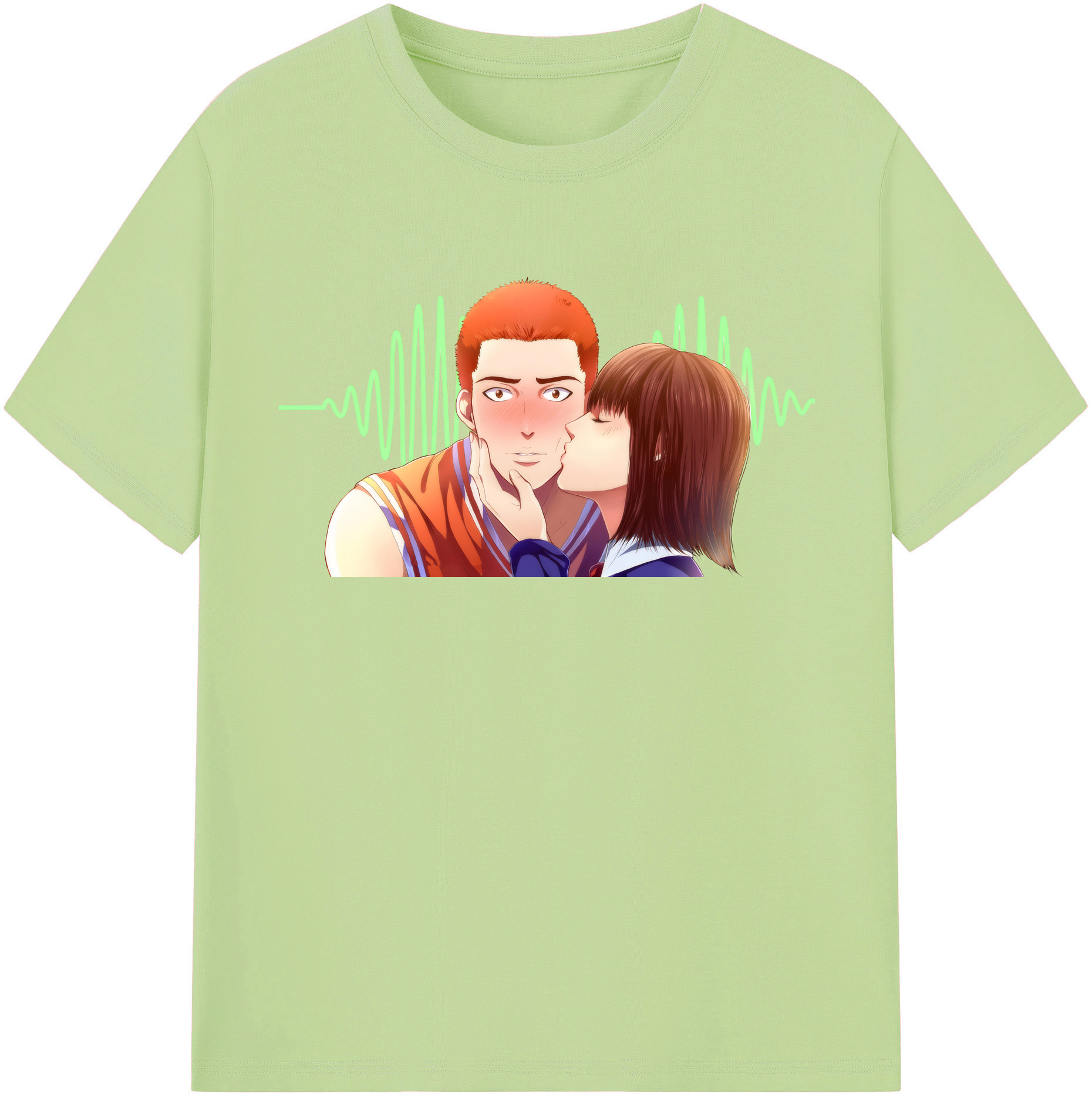 SLAM DUNK／スラムダンク 綿100％半袖Tシャツ（フロントプリント）